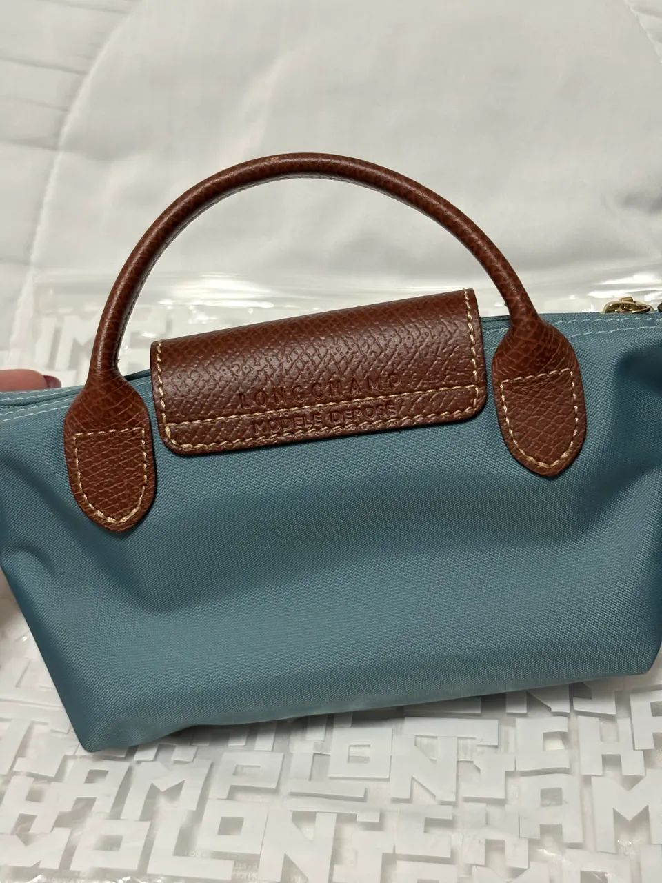 Mini LONGCHAMP azul turquesa (original) - Foto 3