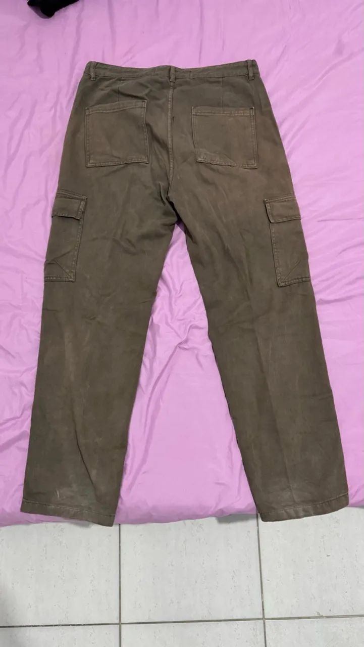 Calça Cargo Marrom - Foto 3