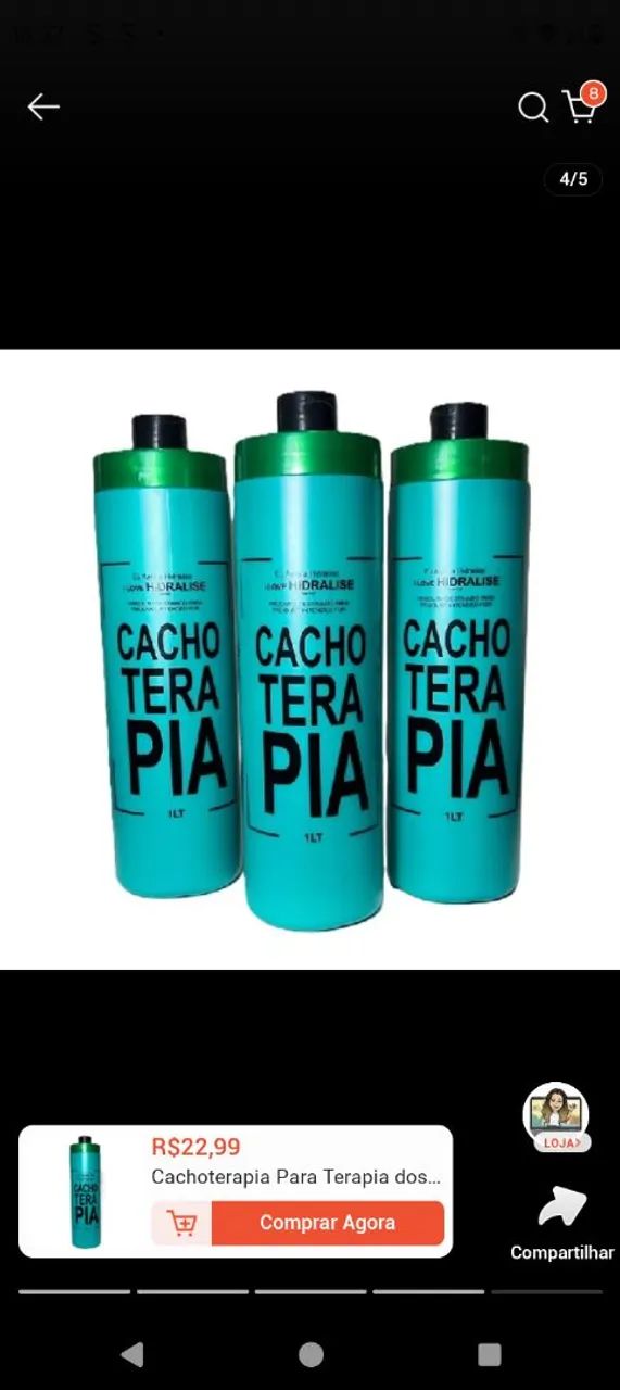  Cachoterapia Hidralize Novo - Tratamento Para Cabelos Cacheados - Foto 2