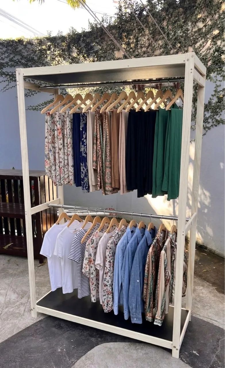 Arara guarda roupas promoção cabideiro  - Foto 2