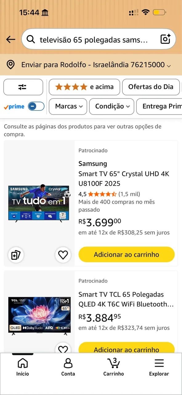 Televisao 65 polegadas Samsung UHD - Foto 3