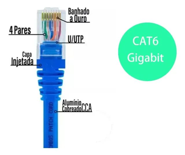 Cabo de Rede RJ-45 3M CAT6 X-Cell XC-CAT6-03 - WZetta - Foto 4