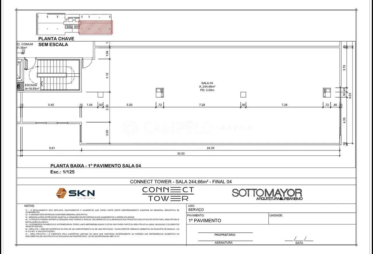 Connect Tower - Sala comercial - 457,65m² - Adrianópolis - Foto 3