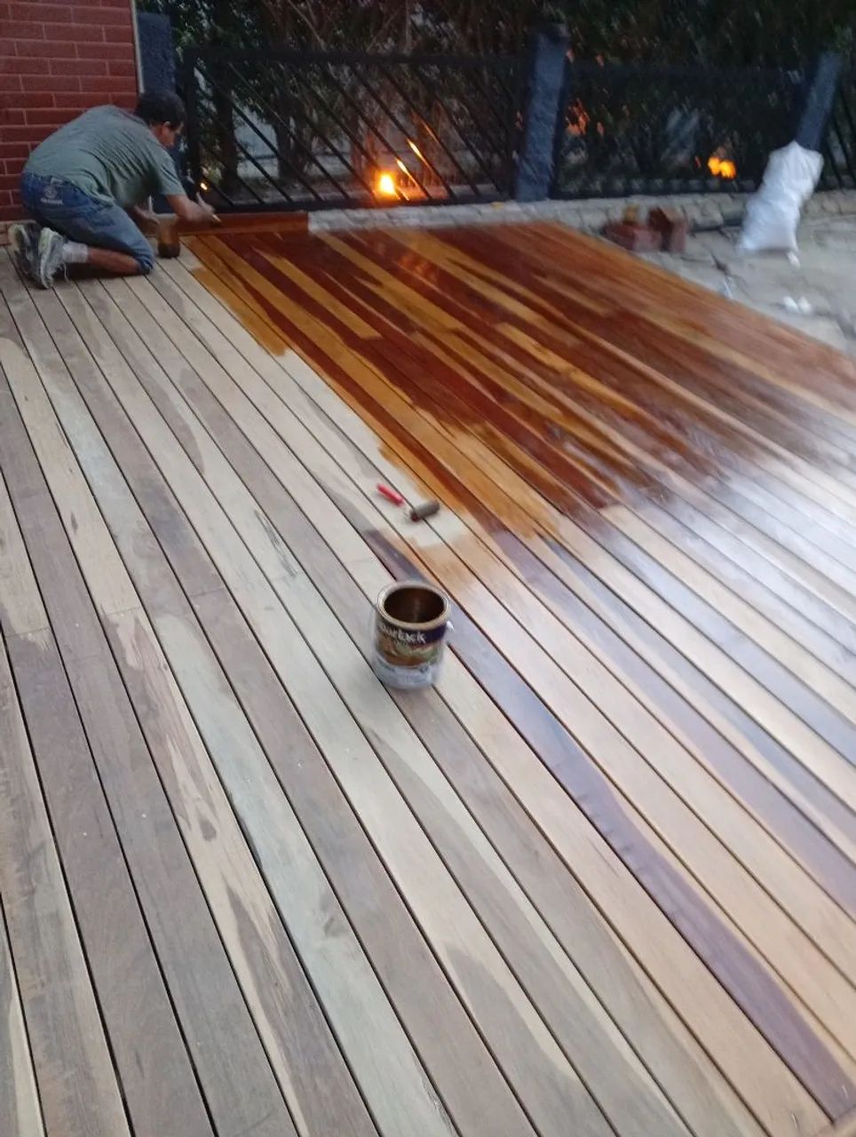 Deck de madeira sob medida VALOR 300 MAO DE OBRA PROMOÇÃO M² - Foto 2