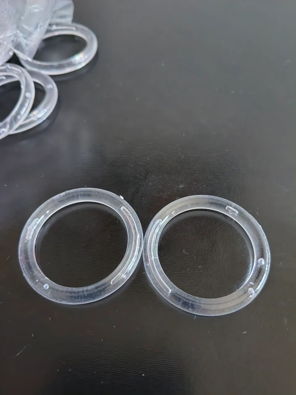 Argolas de Plástico TRANSPARENTE Ritas 30mm - 48 unidades - Foto 3
