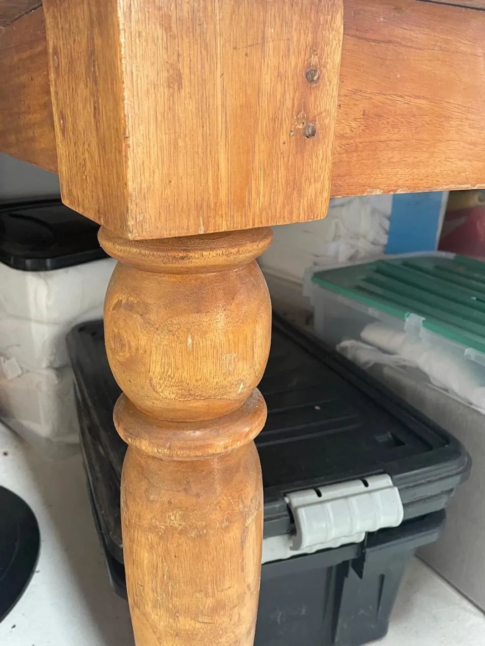 Mesa Grande de Madeira Teca Maciça - R$ 2.500 - Foto 2