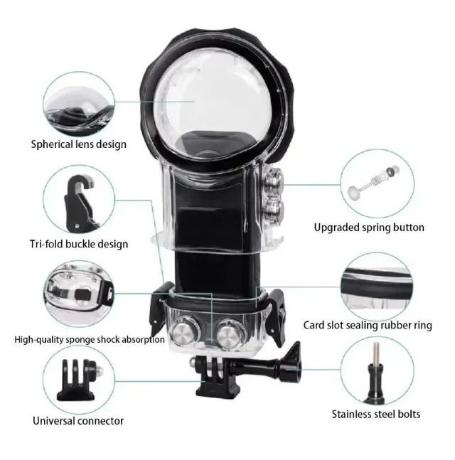 Case de mergulho Insta360 ONE X3 - novo, original - Foto 3