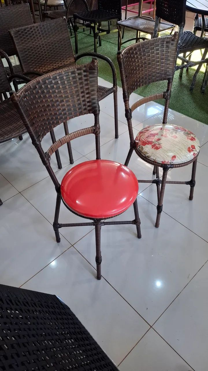 Par de Cadeiras para Mesa Ferro e Junco - Foto 4