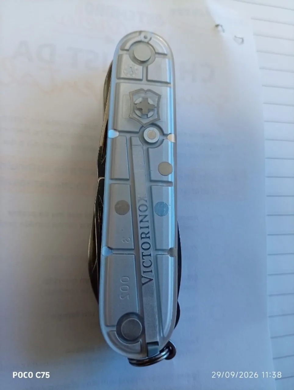 Canivete Huntsman Prata Translúcido - Foto 3