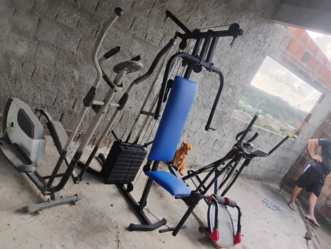 Kit musculação completo 