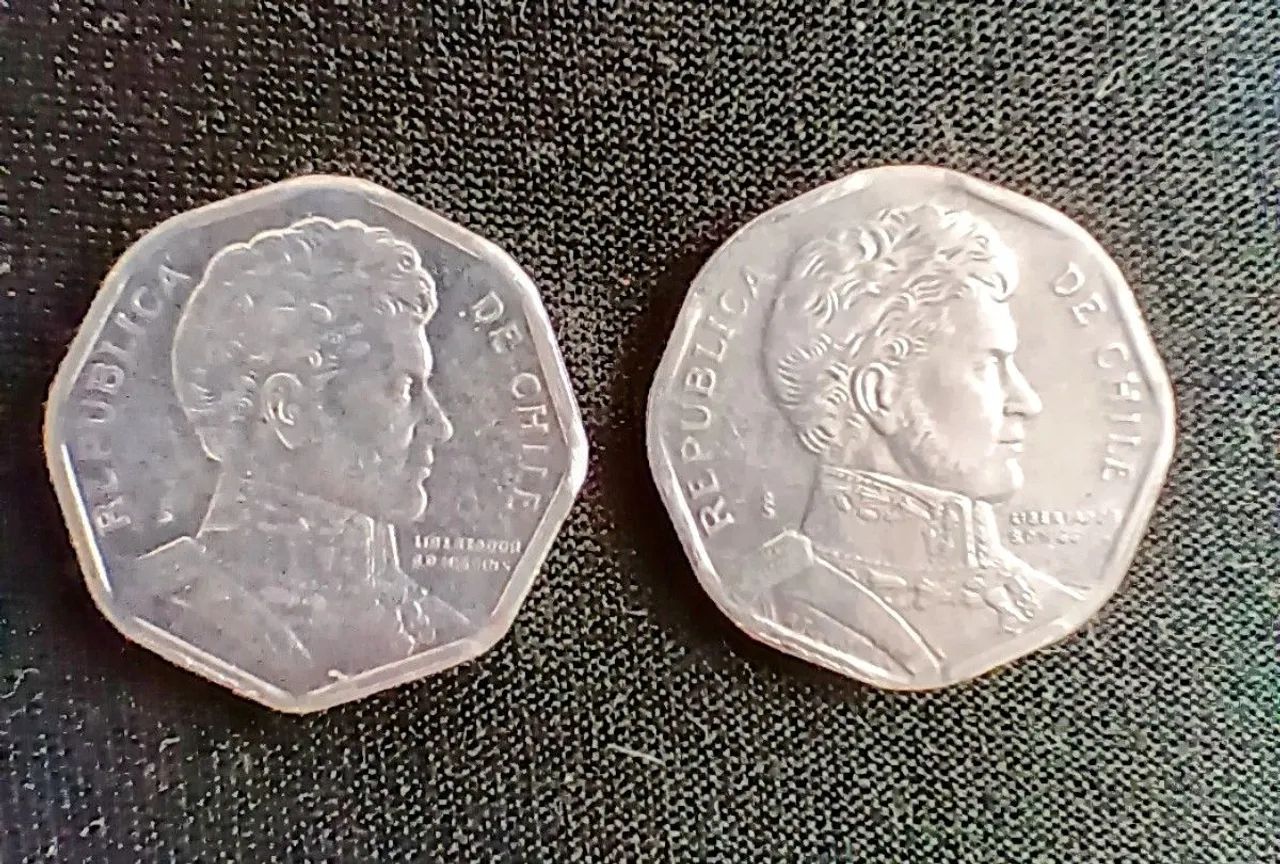 Duas moedas de 1 Peso 1996 - Foto 2