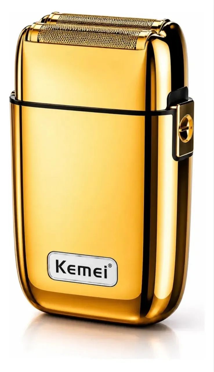 Barbeador Elétrico Semfio Kemei Km-tx1 Dourado Profissional - Foto 2