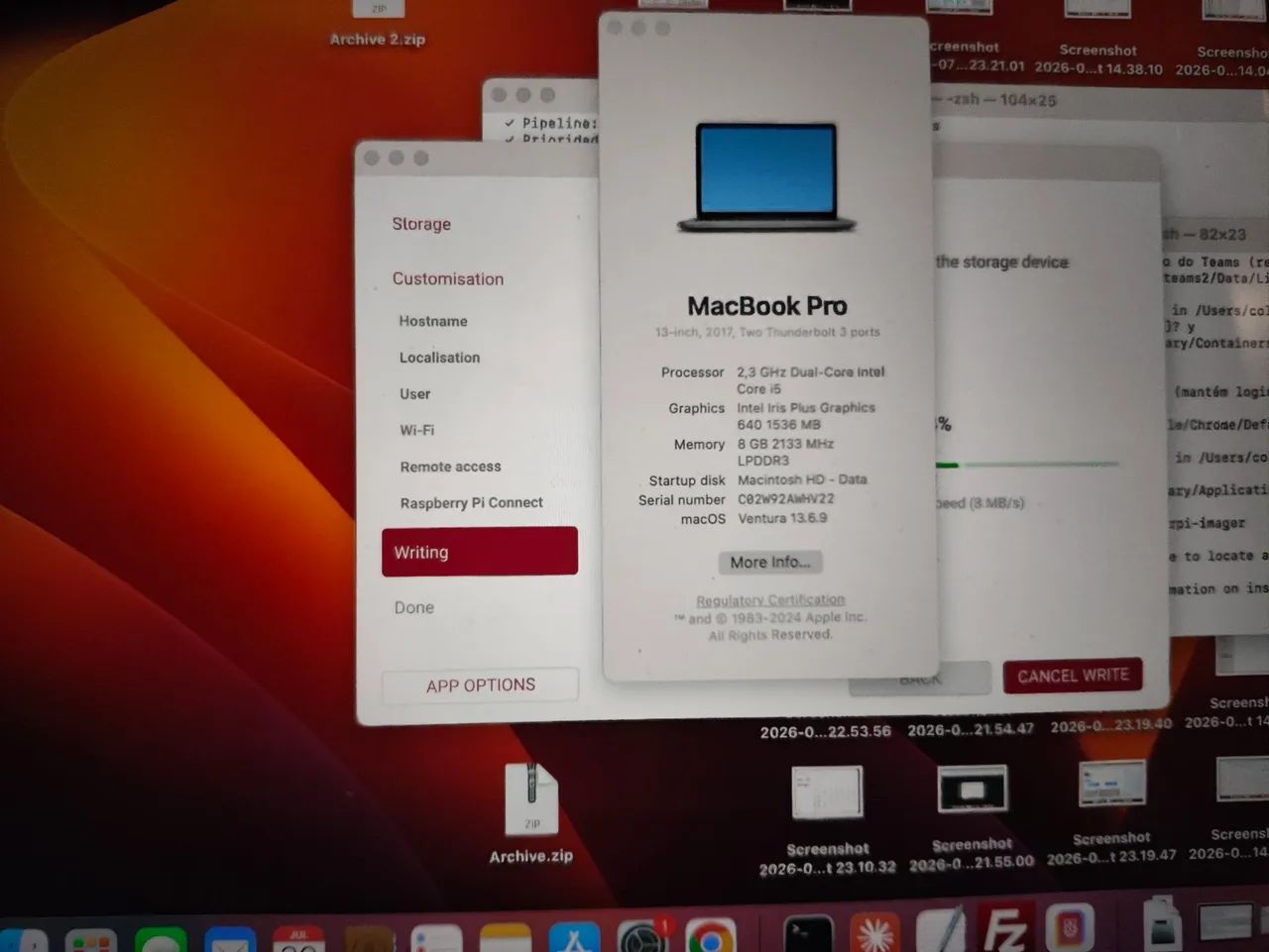 Macbook Pro 13 inch 2017 2,3 GHz 8Gb de ram - Foto 2