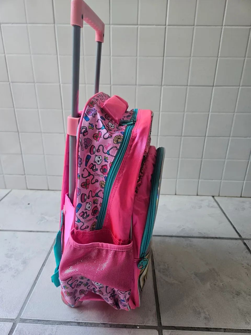 Mochila escolar com rodinhas  - Foto 3
