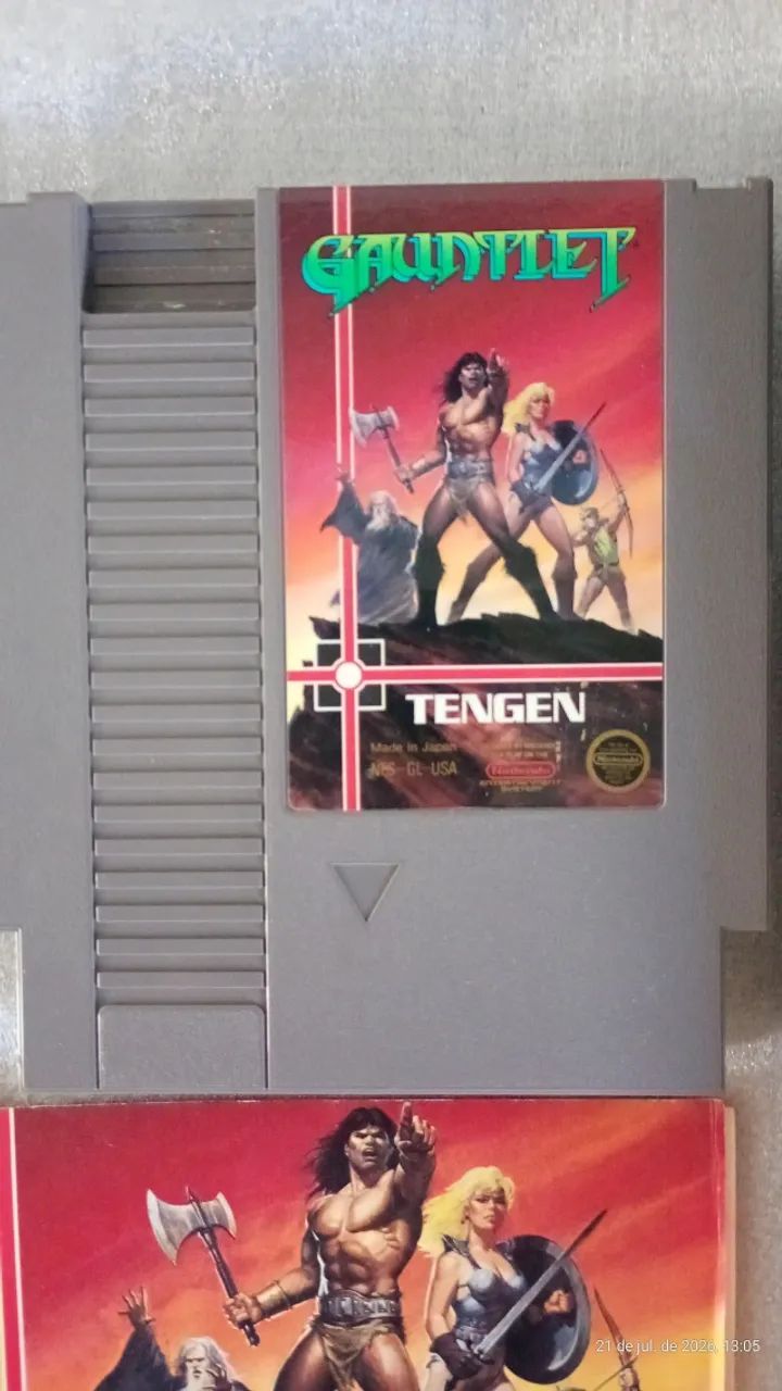 Gauntlet (Box) + Zelda 2 (Originais) - Nes (Nintendinho) - Jogos