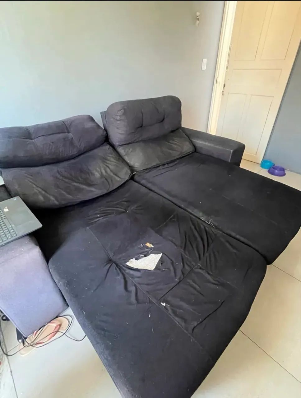 Sofá retrátil reclinável 