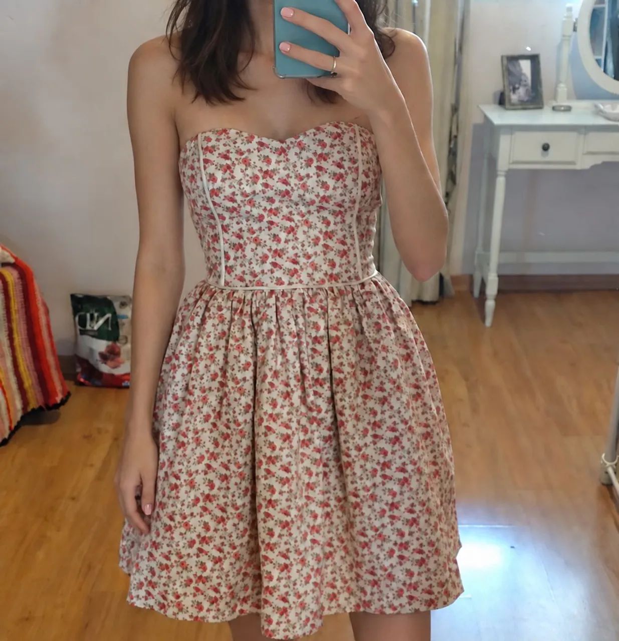 Vestido floral vintage 