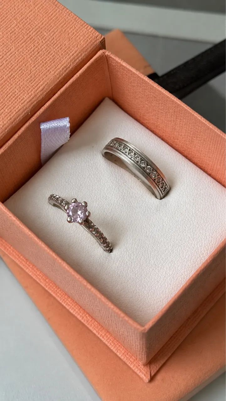 Aliança com solitário vivara life prata 925 - Foto 3