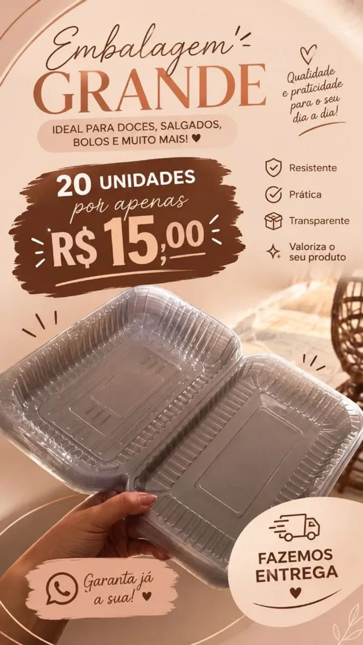 Embalagem grande para alguma festividade