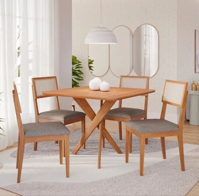 Conjunto de Jantar Matera 4 Lugares