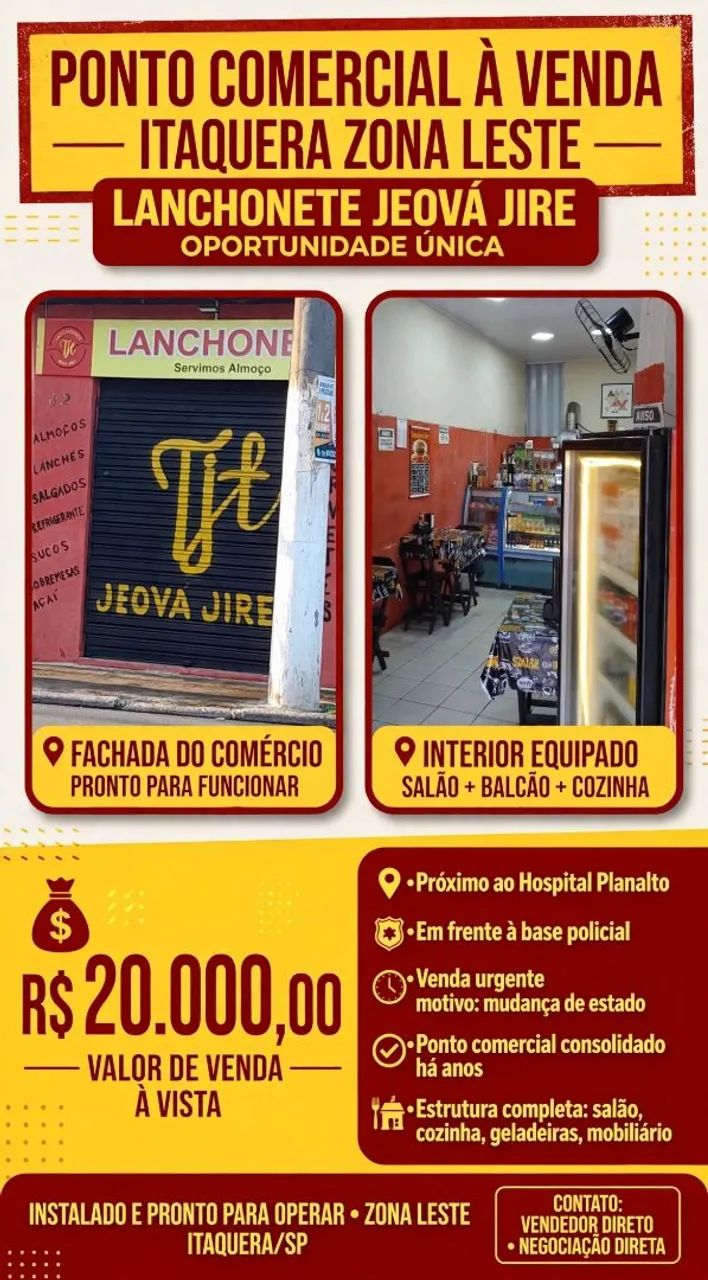 PASSO PONTO COMERCIAL - LANCHONETE08210-590
