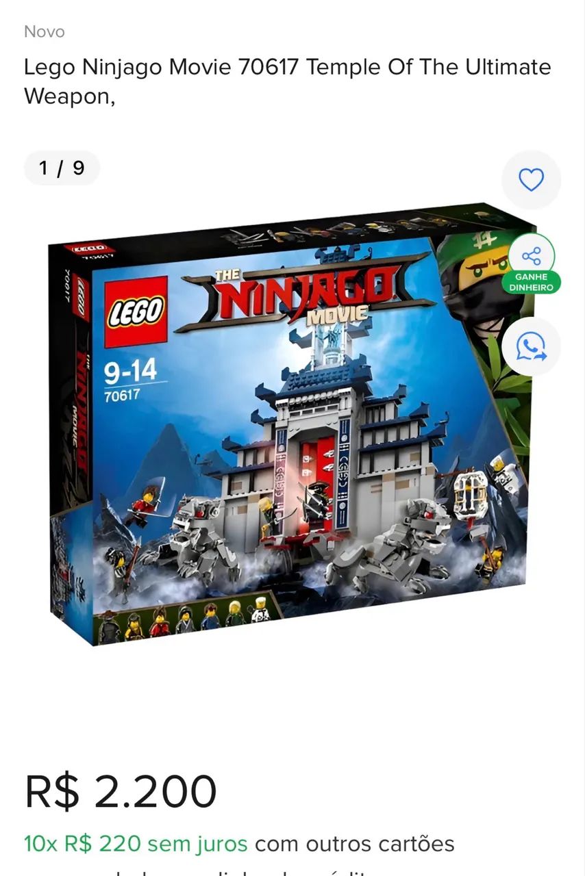 Lego Ninjago Movie 70617 Temple Of The Ultimate - Jogos de Vídeo