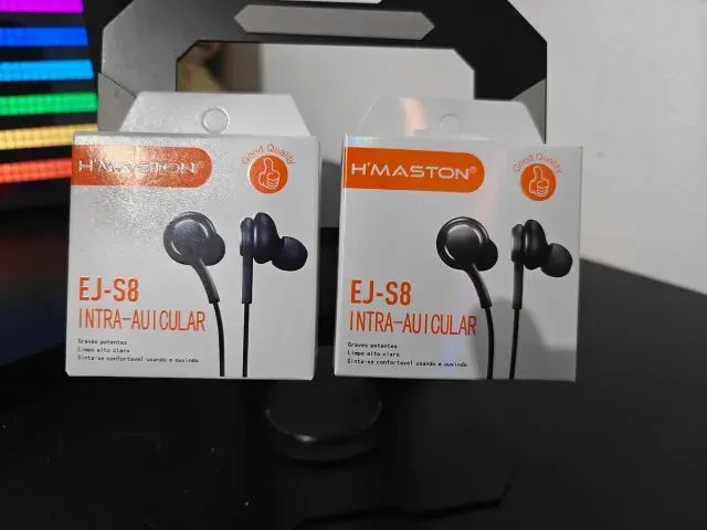 Fone de ouvido H'MASTON EJ-S8 Intra-auricular - Foto 2