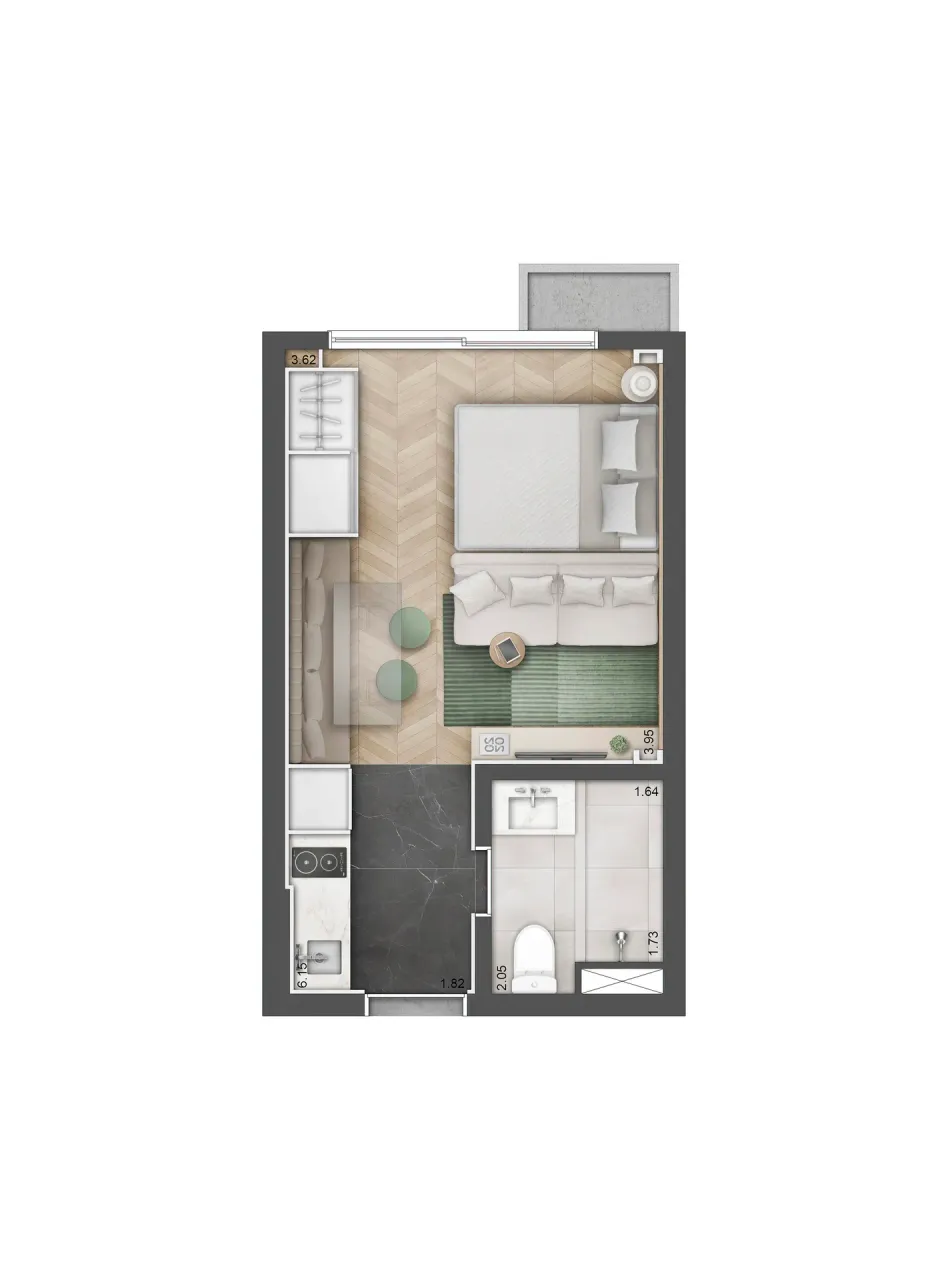 PLANTA 26m²