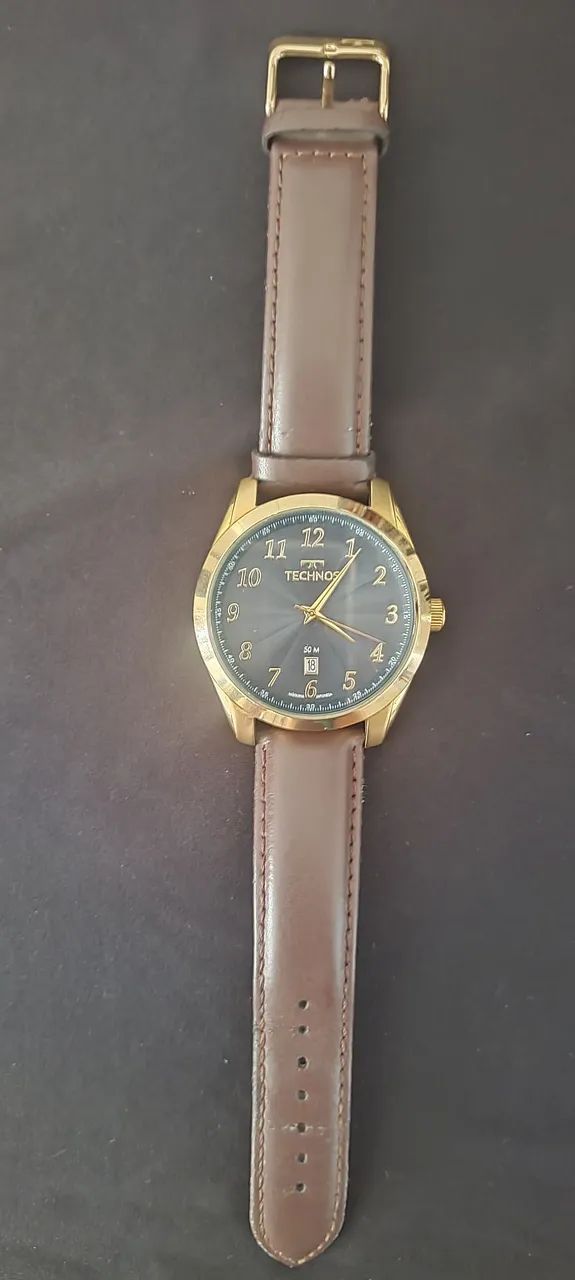 Relógio Masculino Analógico Technos com Pulseira de Couro - Foto 2