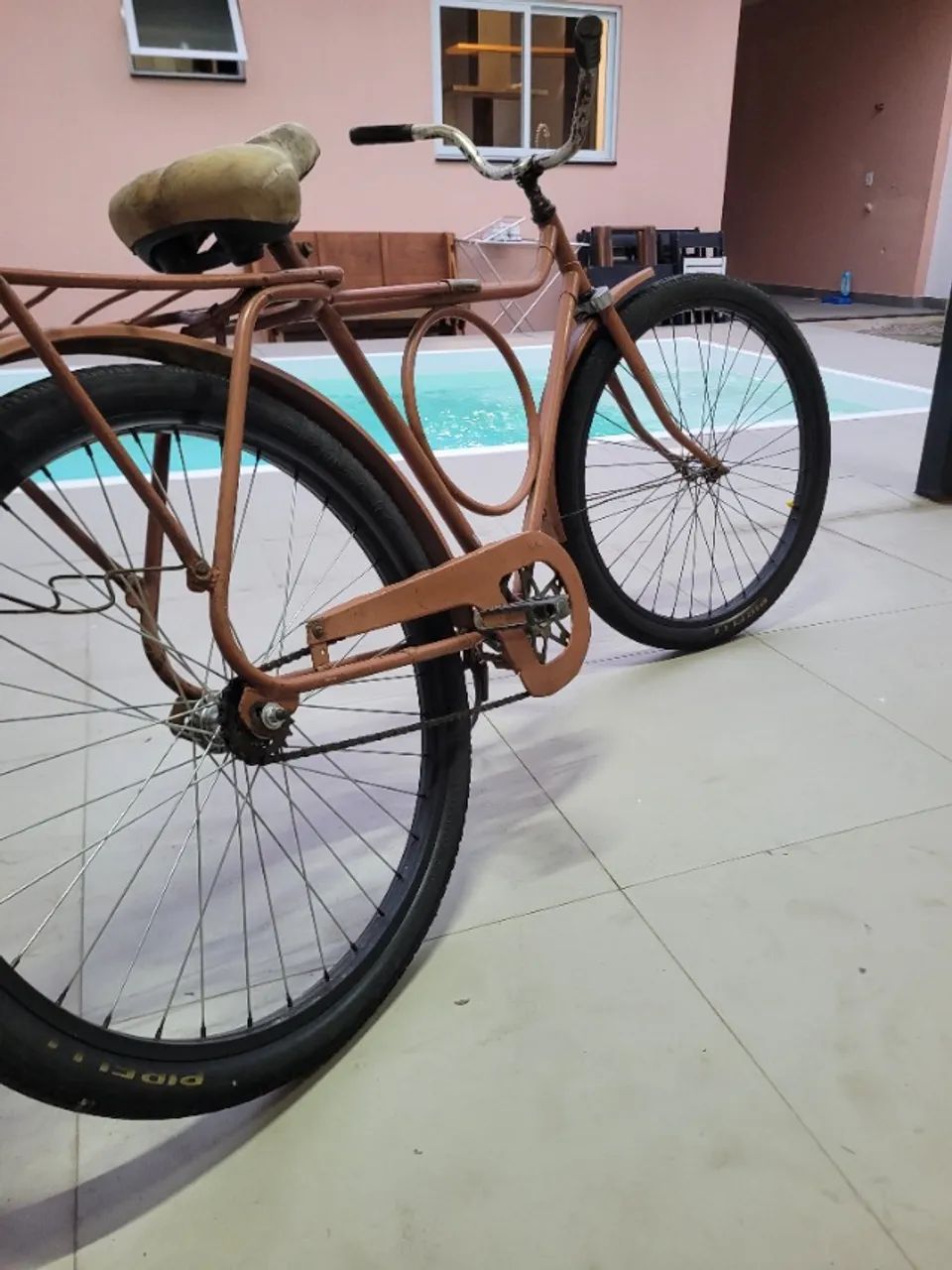 Bicicleta antiga anos 80 -  barra circular - Foto 2