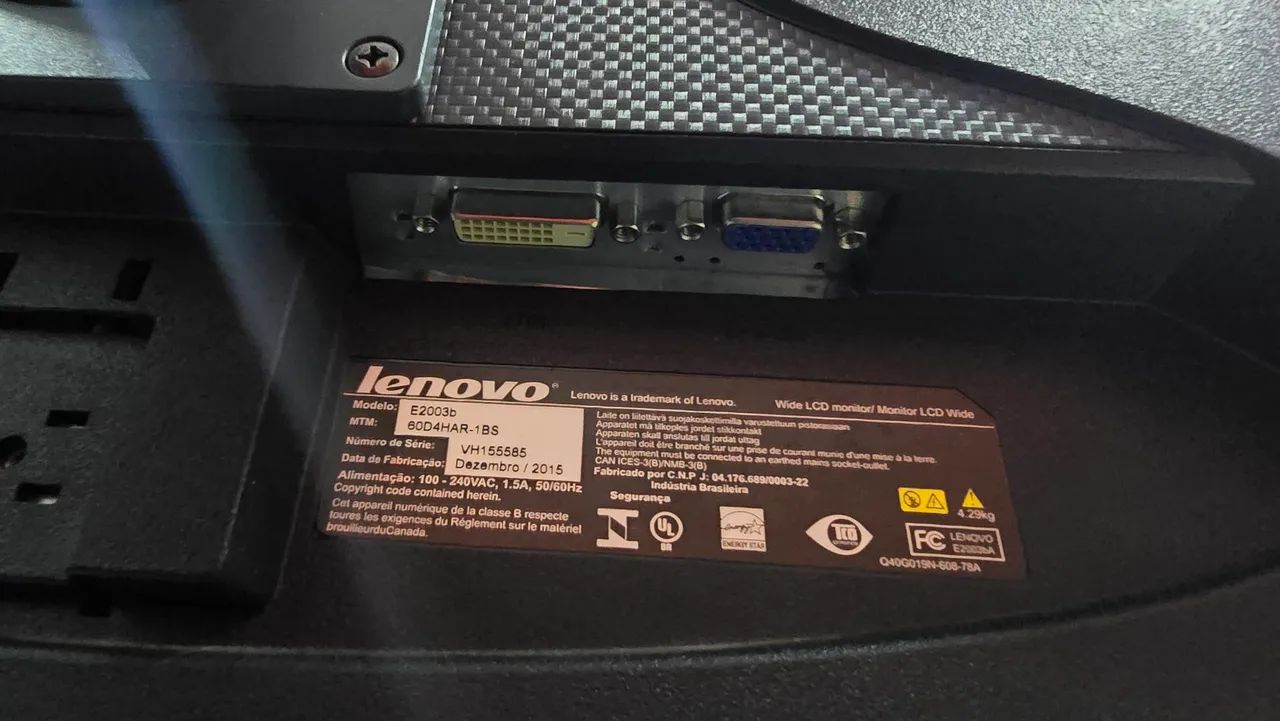 Monitor Lenovo LED 20 polegadas  - Foto 5