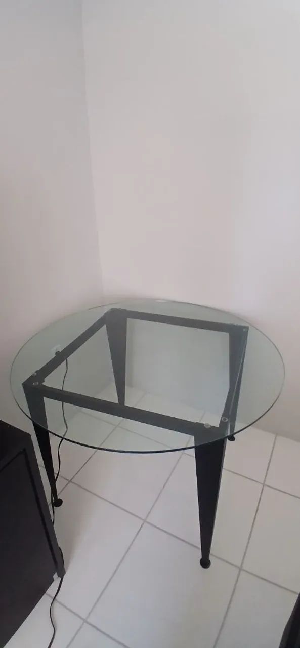 Mesa Ferro e Vidro (sem cadeiras) - Foto 4