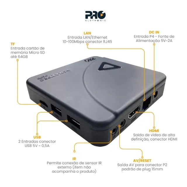 Smart Box Proeletronic 3a Geração Android 10 16gb 4k Hd - Foto 2