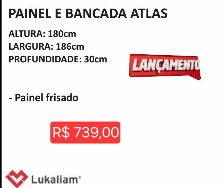 PAINEL E BANCADA (LEIA A DESCRIÇÃO) - Foto 3