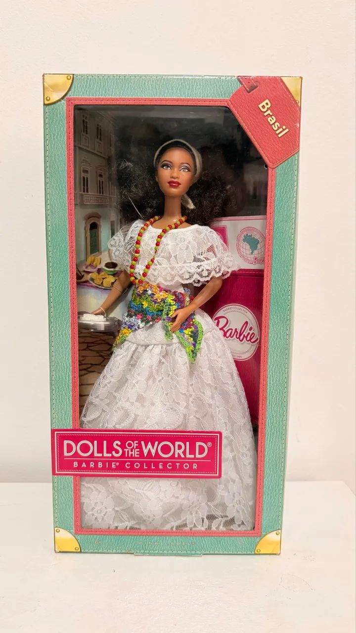 Boneca Barbie Dolls of the World Brasil Negra Baiana