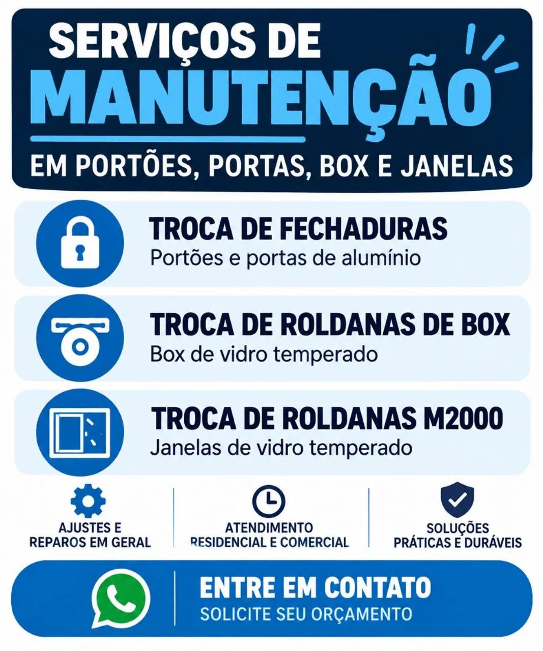 Manutenção em esquadrias 