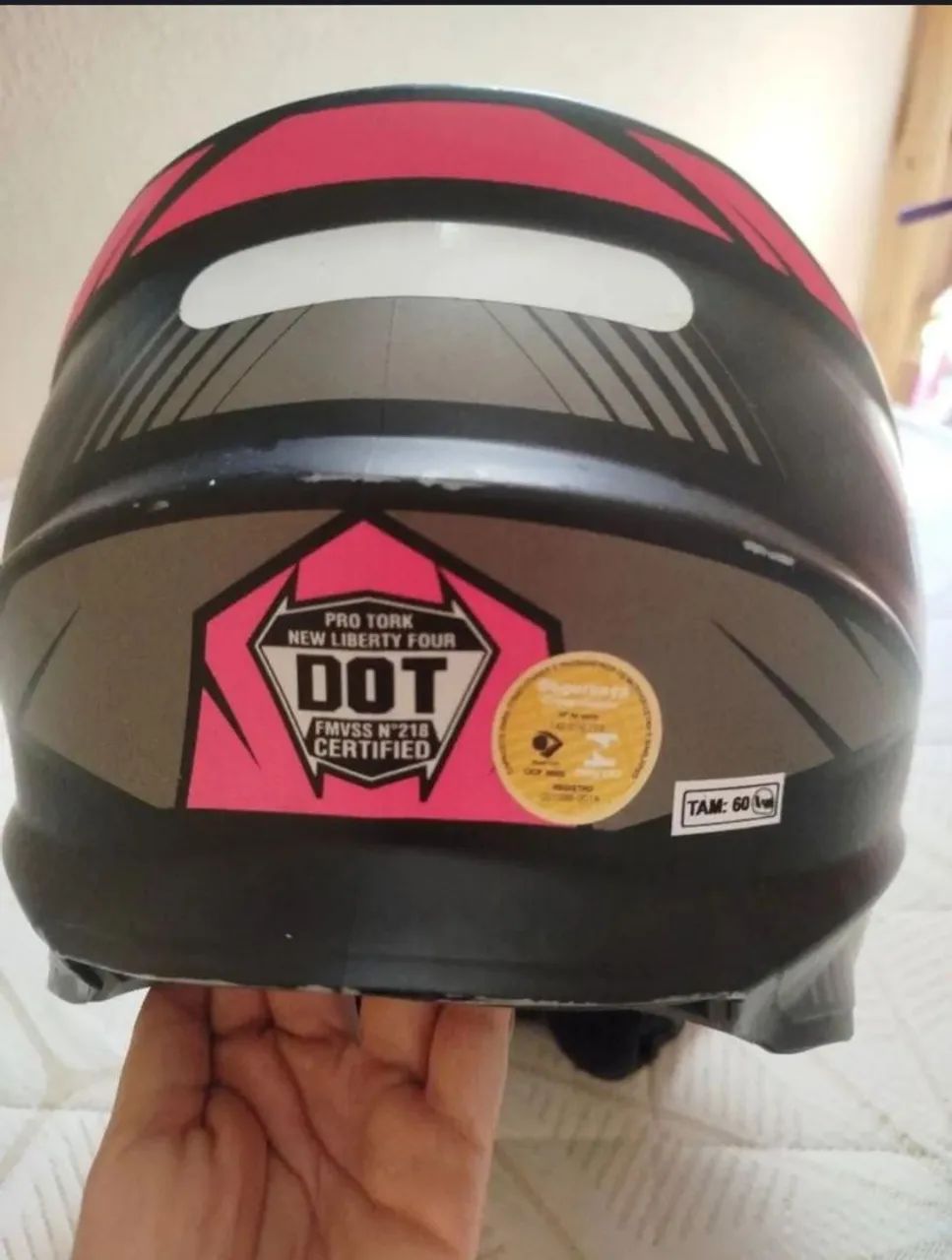 Capacete rosa n 60  - Foto 2