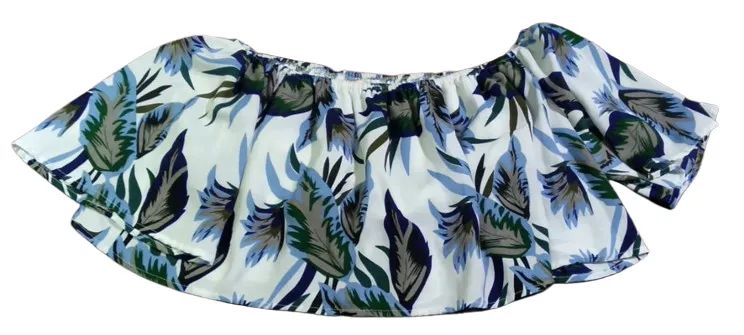 Conjunto Branco Folhas Tamanho M - Foto 2