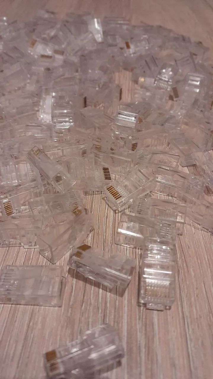 Pacote de Conectores RJ45 180 Conectores  - Foto 4