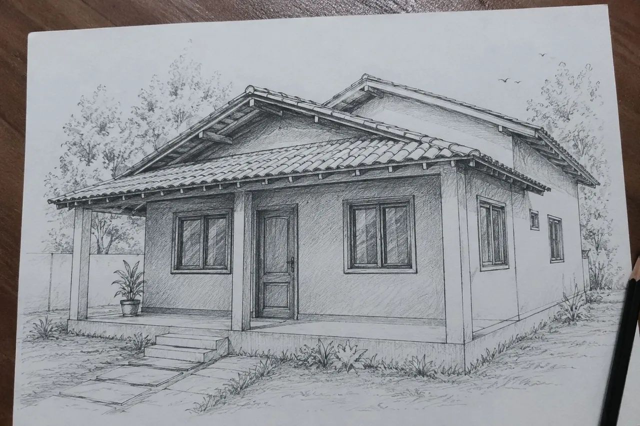 Troco casa em uma chácara 