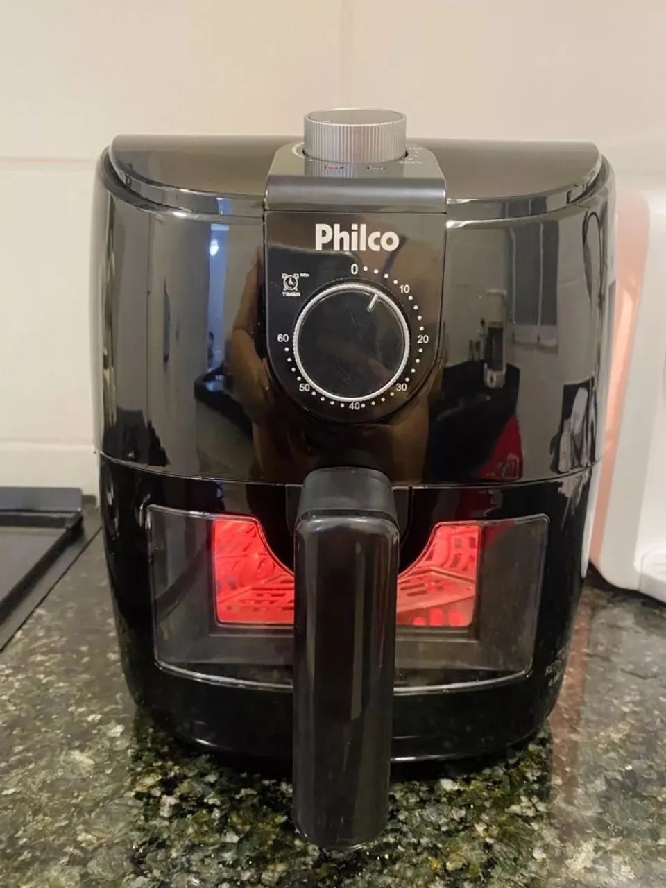 Air Fryer Philco 4L Revestimento Redstone e Visor - Fazemos Entrega 