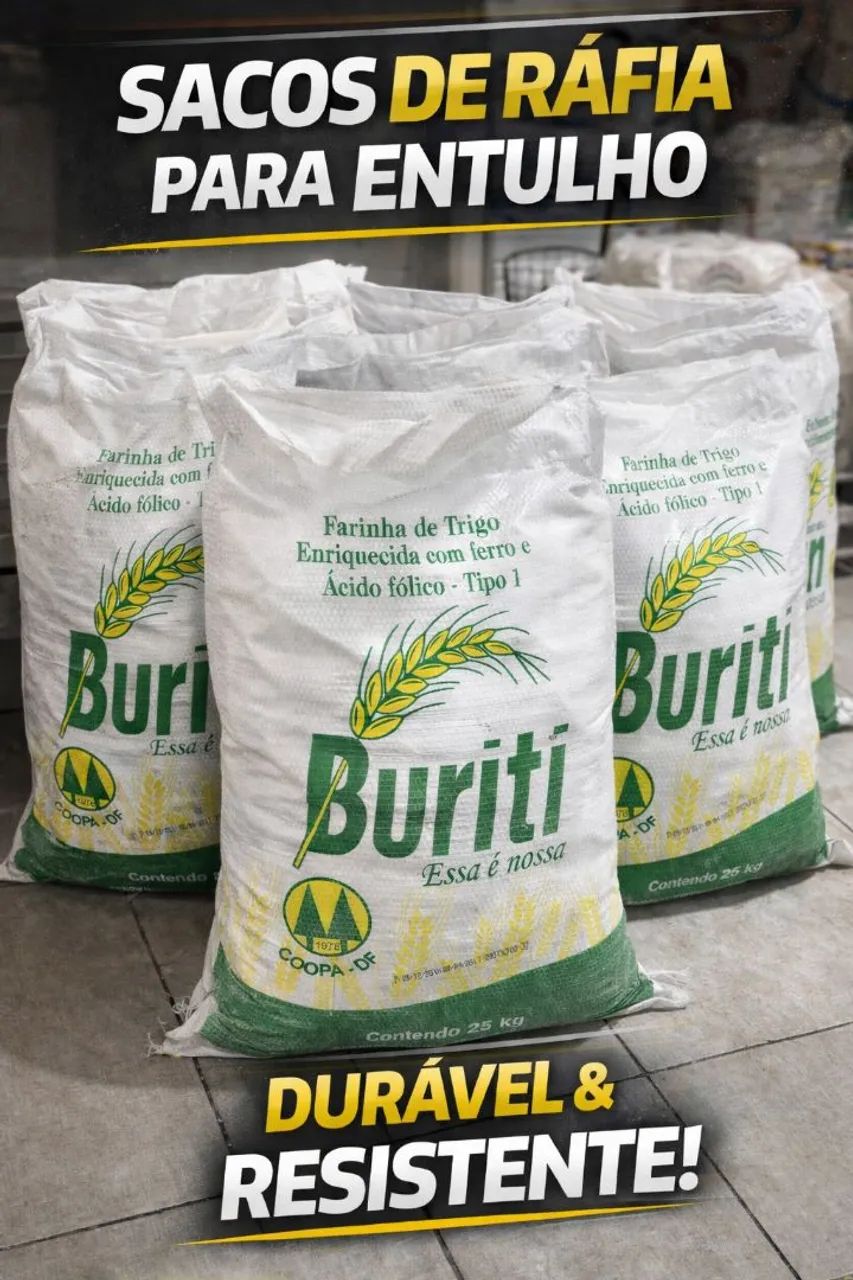 Sacos para entulho kit com 10