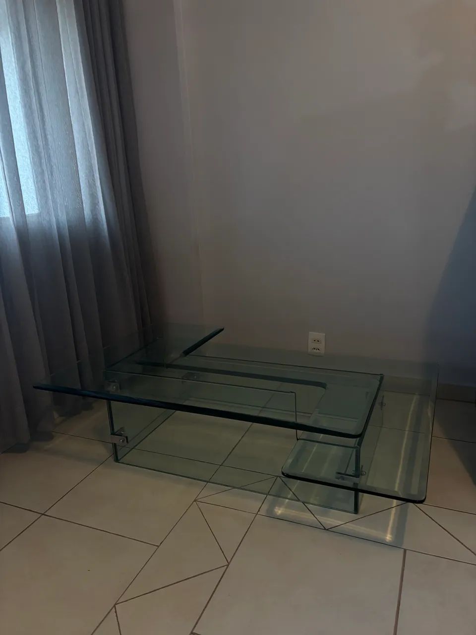 Mesa de Centro Vintage de Vidro -  Peça de Design - Foto 4