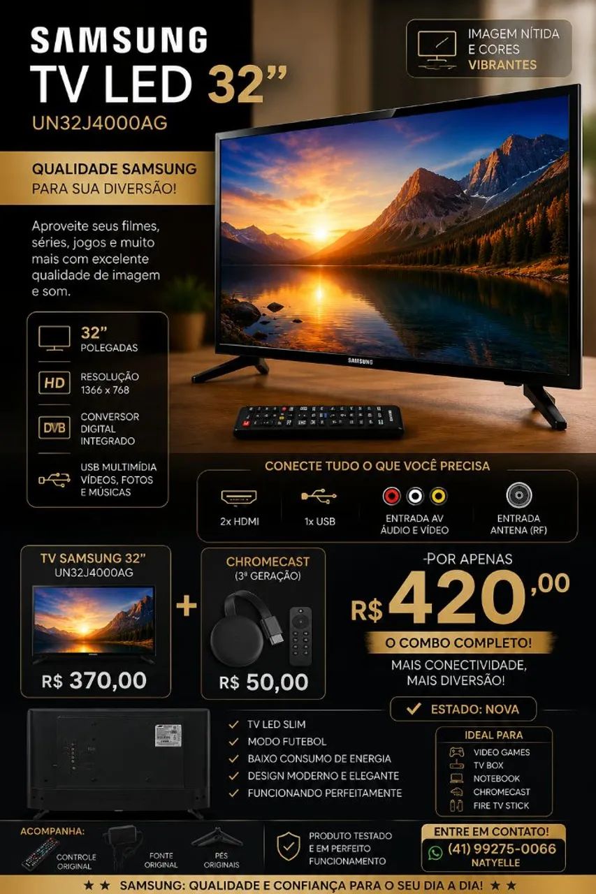 TV 32" Samsung LED - Foto 4