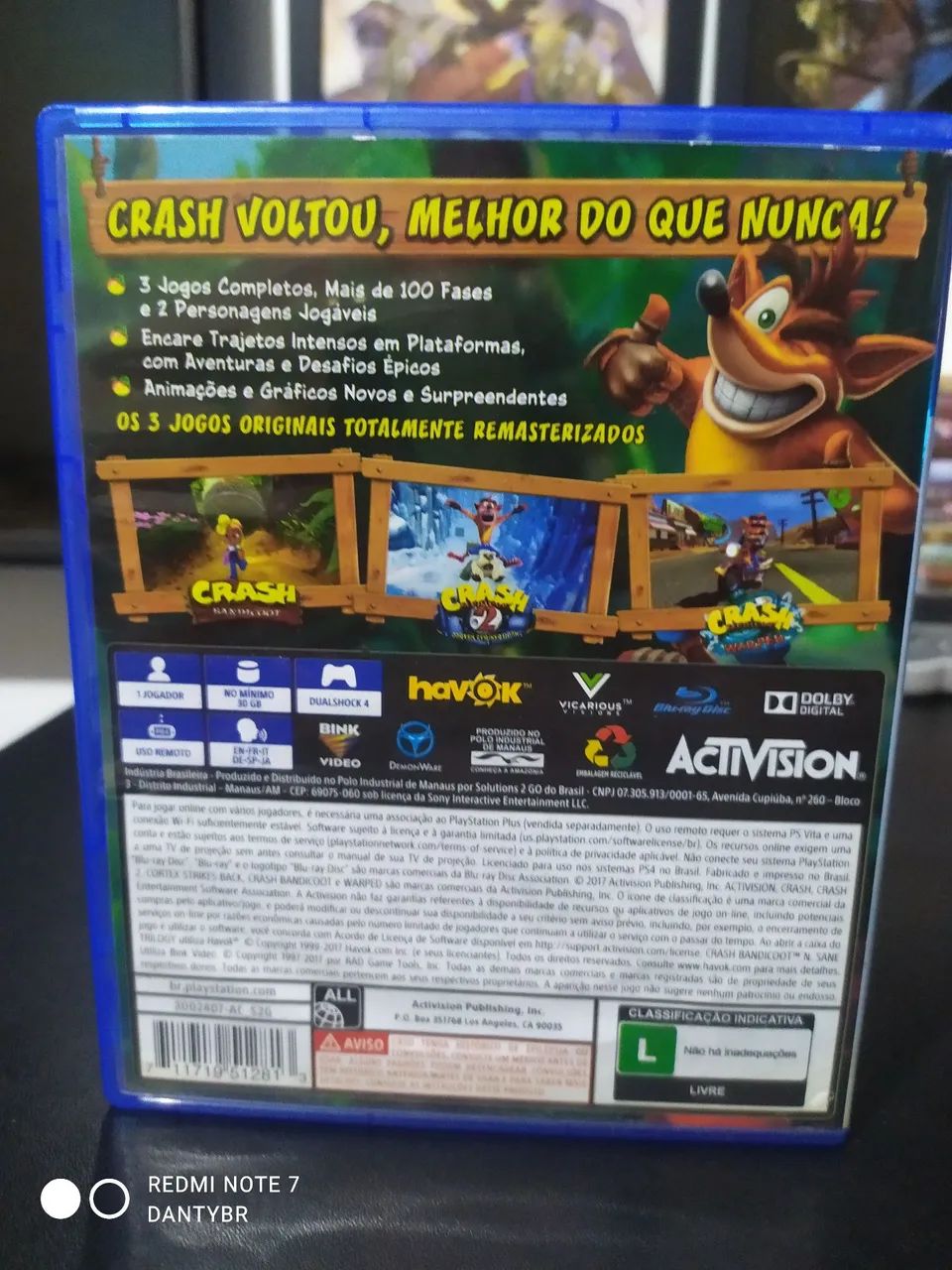 Crash bandicoot collection - Ps4 - Box + Encarte Originais - Foto 2
