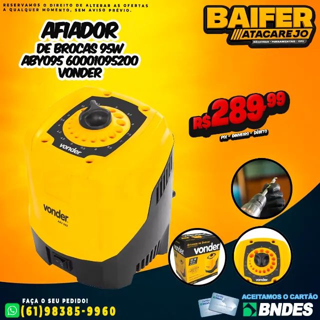 Afiador de Brocas 95w ABY095 60001095200 Vonder