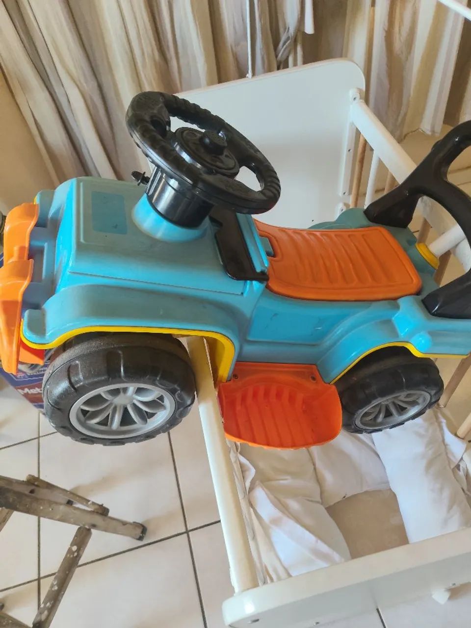 Mini Berço com rodinhas circulante vai com carrinho  - Foto 2
