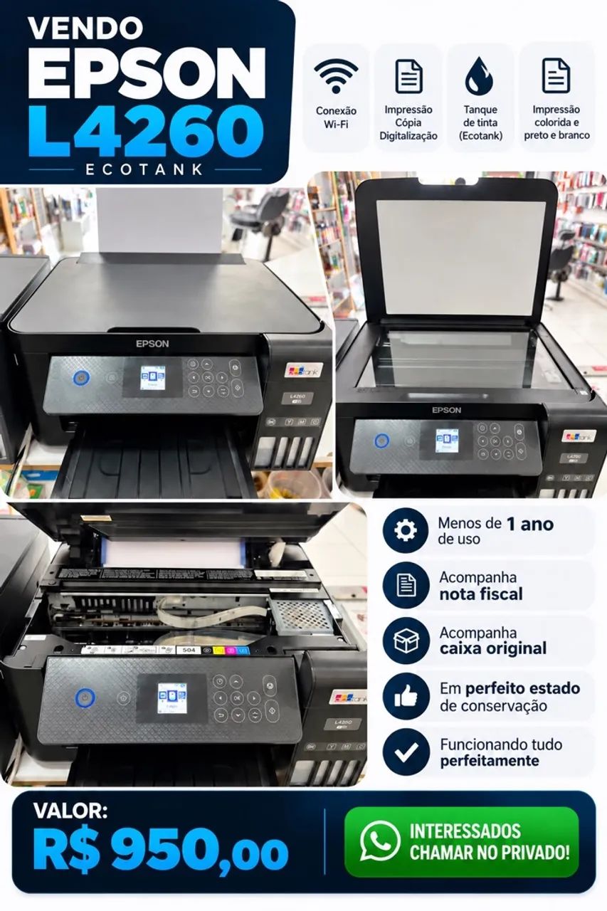 Impressora L4260 nova