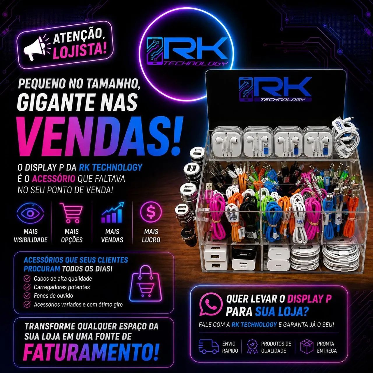 Display de acessórios  para smartphones  - Foto 3