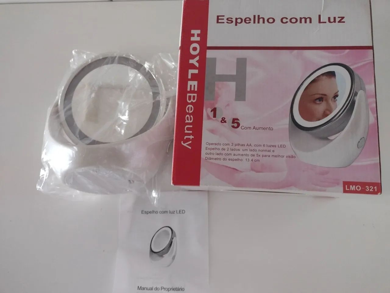 Espelho de Mesa Iluminado com Led - Foto 2
